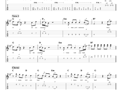 I Want To Hold Your Hand - The Beatles + Lyrics (PDF)