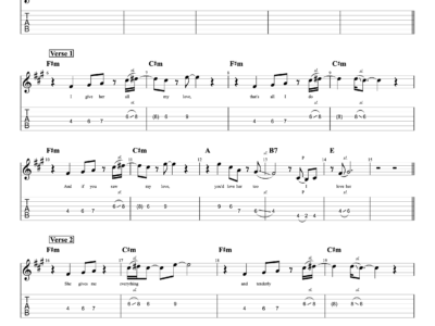 And I Love Her - The Beatles + Lyrics (PDF)